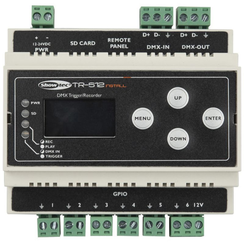 Foto van Showtec tr-512 install externe trigger/recorder