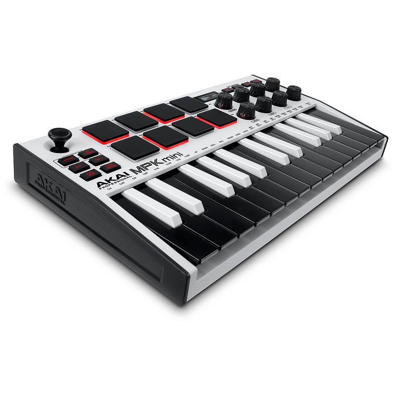 Foto van Akai professional mpk mini mk3 white usb/midi keyboard