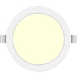 Foto van Led downlight pro - aigi trinko - inbouw rond 20w - warm wit 3000k - mat wit - kunststof - ø222mm