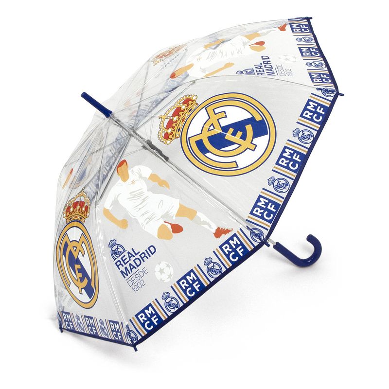 Foto van Real madrid cf paraplu junior 58 cm wit/blauw/geel