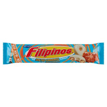 Foto van Artiach filipinos with salted caramel flavour and real white chocolate 128g bij jumbo