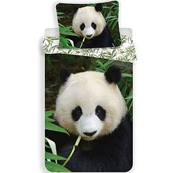 Foto van Animal pictures panda - dekbedovertrek - eenpersoons - 140 x 200 cm - multi