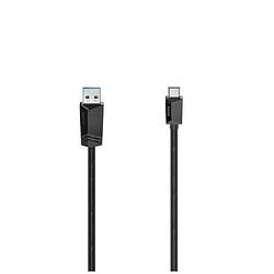 Foto van Hama usb-c-kabel, usb-a-stekker - usb-c-stekker, usb 3.2 gen2, 10 gbit/s, 1,00 m kabel zwart