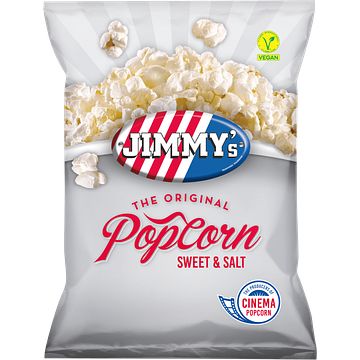 Foto van Jimmy'ss popcorn sweet & salt 100g bij jumbo