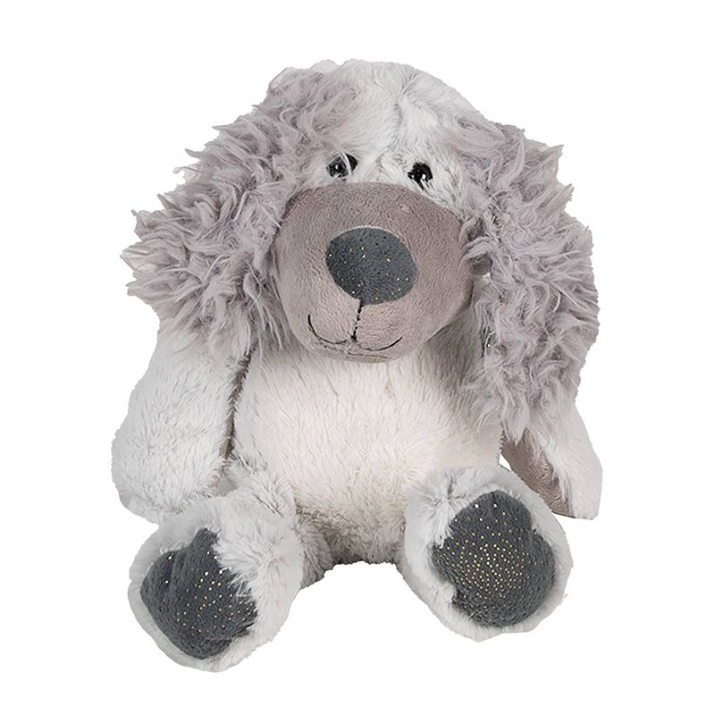 Foto van Clayre & eef knuffel hond 32 cm grijs pluche grijs