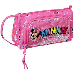 Foto van Disney minnie mouse gevuld etui, lucky - 32 stuks - 20 x 11 x 8 cm - polyester