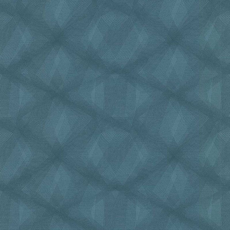 Foto van Couleurs & matières behang diamond lines blauw
