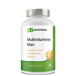 Foto van Perfectbody multivitamine man - 90 capsules
