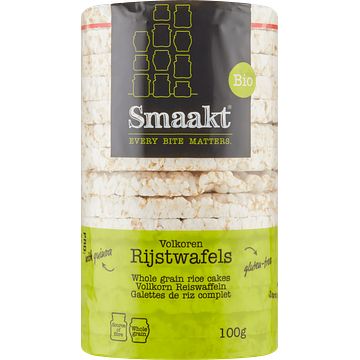 Foto van Smaakt bio volkoren rijstwafels 100g bij jumbo