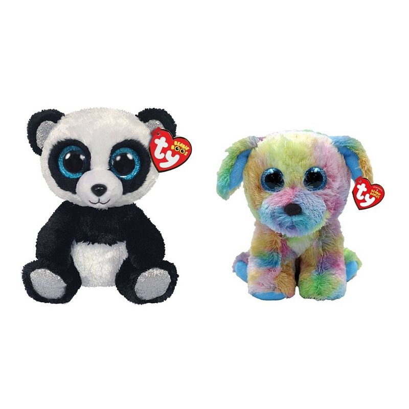 Foto van Ty - knuffel - beanie boo's - bamboo panda & max dog