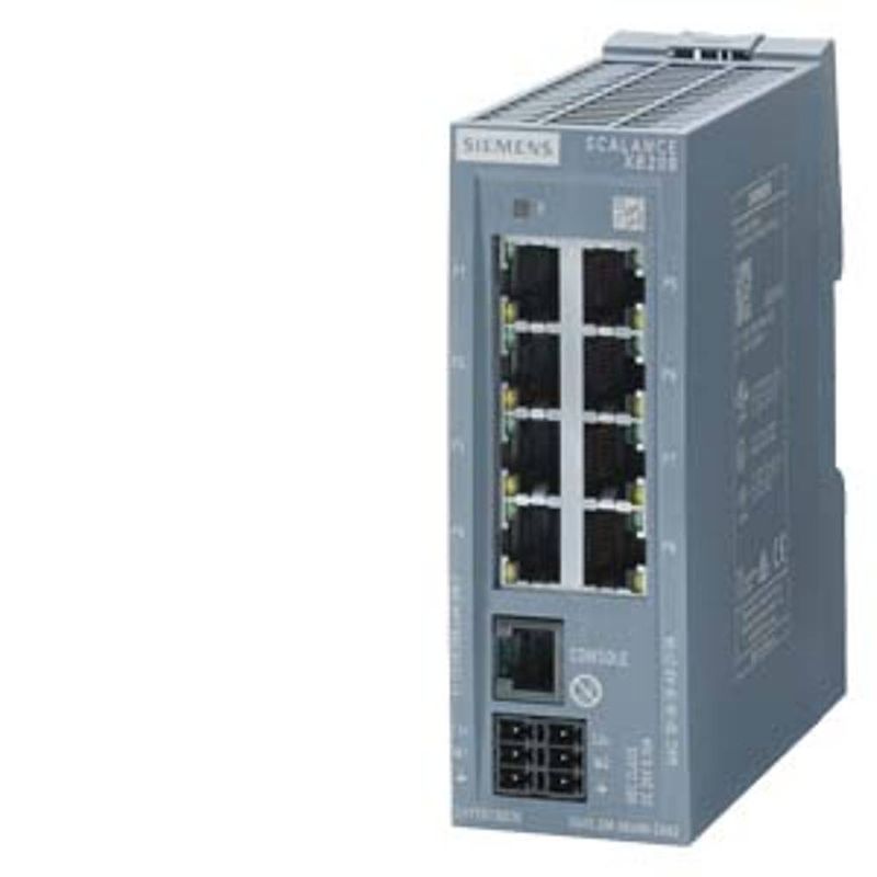 Foto van Siemens 6gk5208-0ba00-2tb2 industrial ethernet switch 10 / 100 mbit/s