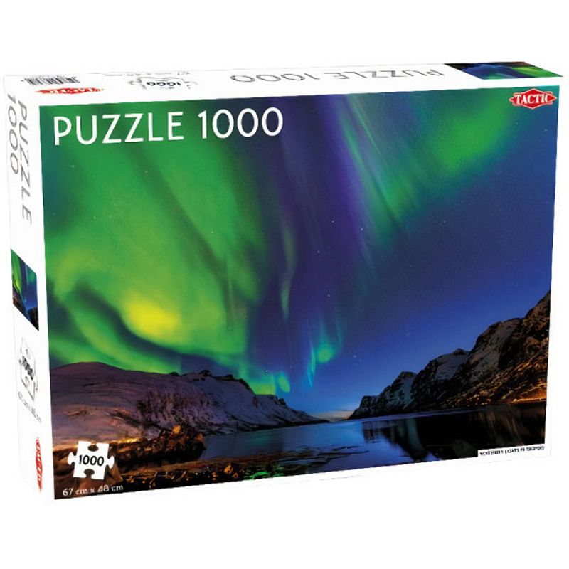 Foto van Tactic legpuzzel poollicht in tromso 67 x 48 cm 1000 stukjes