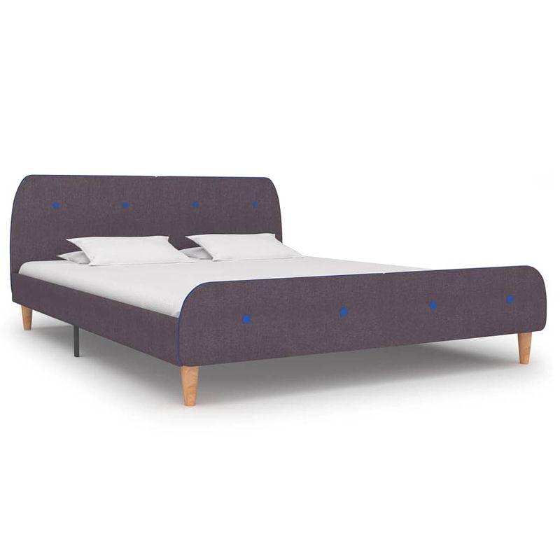 Foto van Vidaxl bedframe stof taupe 180x200 cm