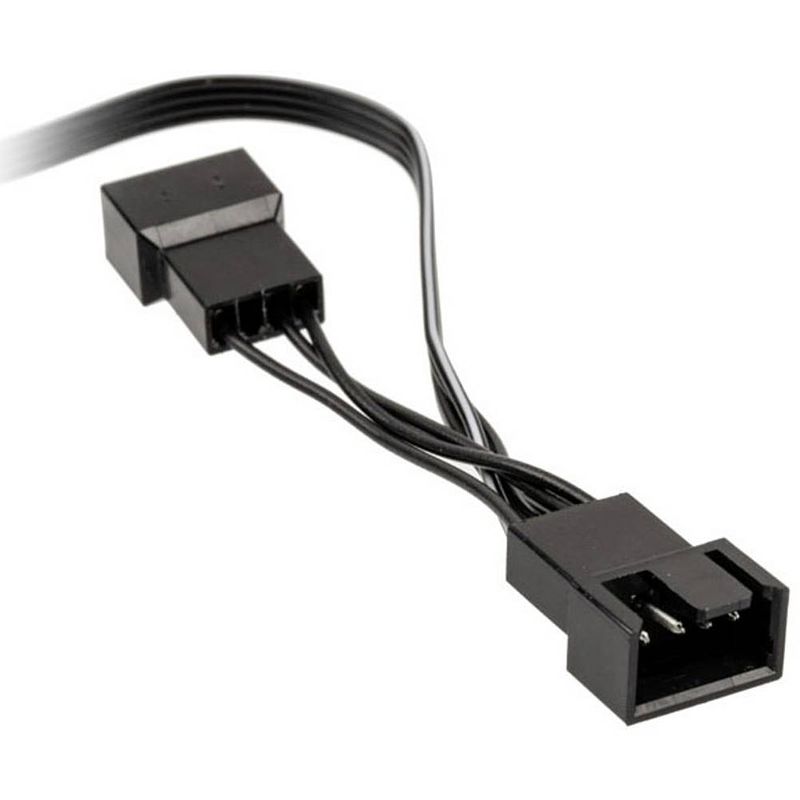 Foto van Y-kabel pc-ventilator [1x pc-ventilatorbus 4-polig - 2x pc-ventilatorbus 4-polig] 35.00 cm zwart kolink