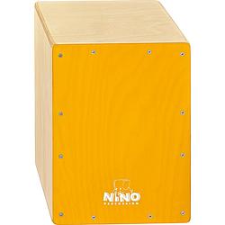 Foto van Nino percussion nino950y 13 inch cajon voor kinderen geel