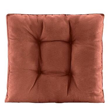 Foto van Loungekussen florence zitting - terracotta - 60x60x8 cm - leen bakker