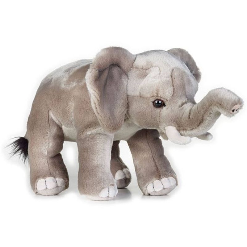 Foto van National geographic knuffeldier olifant junior 25 cm pluche grijs