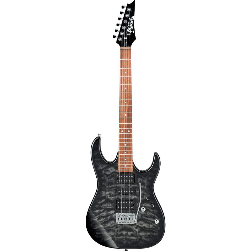 Foto van Ibanez grx70qa gio transparent black sunburst