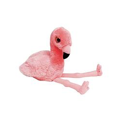 Foto van Pluche roze flamingo knuffeldier van 23 cm - vogel knuffels