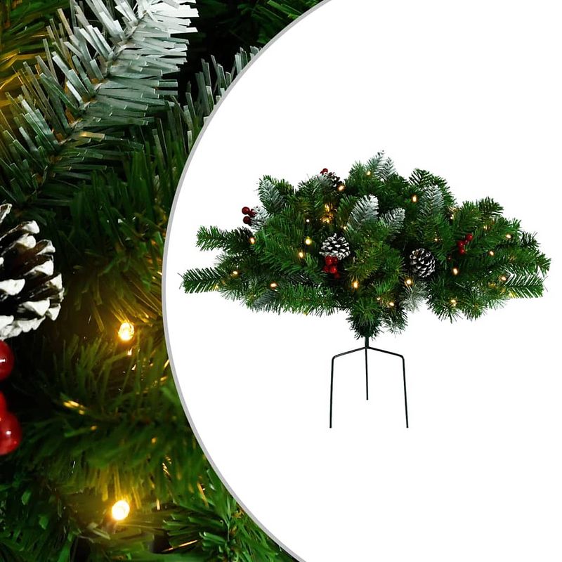 Foto van Vidaxl tuinkerstboom met led'ss 40 cm pvc groen