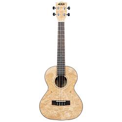 Foto van Kala ka-cara-bur-t salted caramel exotic burl tenor ukelele met gigbag