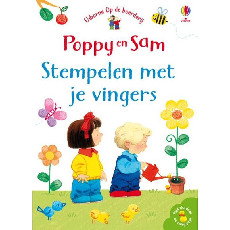 Foto van Poppy en sam stempelen met je vingers