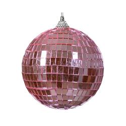 Foto van Decoris - kerstballen foam d10l10 cm fuchsia kerst