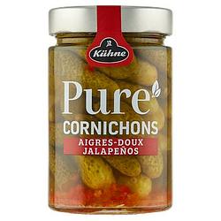 Foto van Kuhne pure cornichons jalapenos 310g bij jumbo