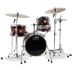 Foto van Dw drums design series mini pro tobacco burst 4d. shellset