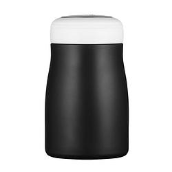 Foto van Ecoffee cup kerr & napier - softail short warm/koud dubbelwandig thermosfles - 500 ml - zwart
