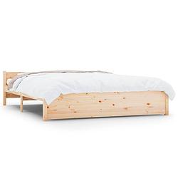 Foto van Vidaxl bedframe massief hout 150x200 cm 5ft king size