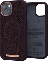 Foto van Njord apple iphone 13 back cover met magsafe bruin