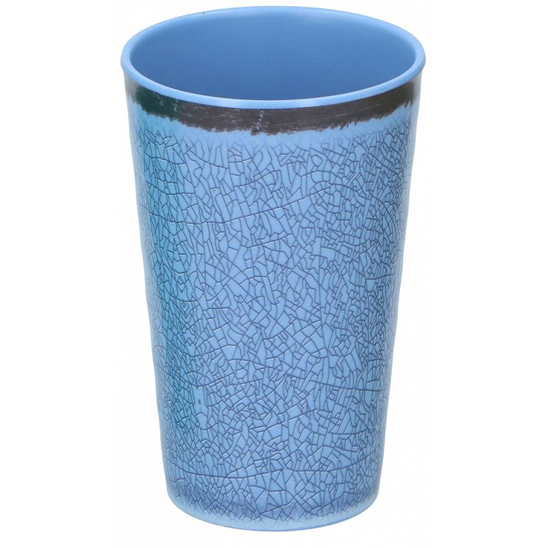 Foto van Tom drinkbeker 17 x 5,5 cm melamine 400 ml grijs/blauw
