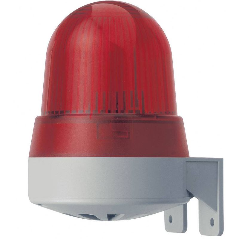 Foto van Werma signaltechnik combi-signaalgever werma rood flitslicht 24 v/ac, 24 v/dc 92 db