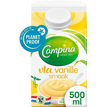 Foto van Campina vanille vla 500ml bij jumbo