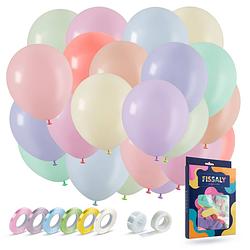 Foto van Fissaly® 120 stuks gekleurde pastel helium latex ballonnen - verjaardag feest versiering - decoratie