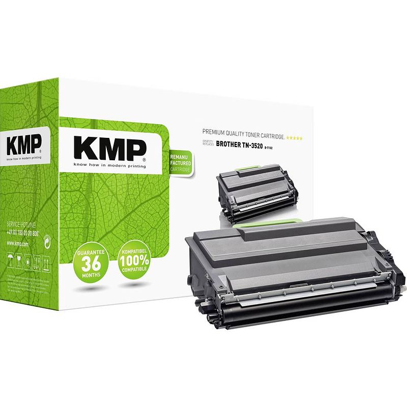 Foto van Kmp toner vervangt brother tn-3520 zwart b-t102