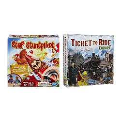 Foto van Spellenbundel - 2 stuks - stef stuntpiloot & ticket to ride europe