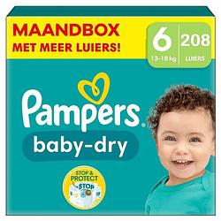 Foto van Pampers - baby dry - maat 6 - maandbox - 208 stuks - 13+kg