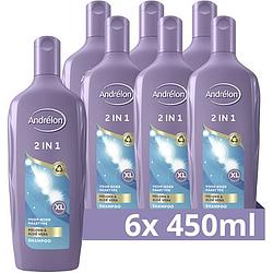 Foto van Andrelon classic shampoo & conditioner 2in1 6 x 450ml bij jumbo