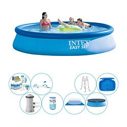 Foto van Zwembad comfort pakket - intex easy set rond 396x84 cm