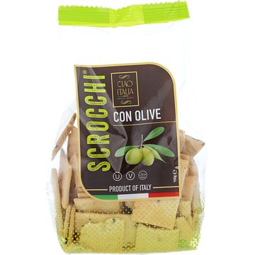 Foto van Ciao italia scrocchi con olive 150g bij jumbo