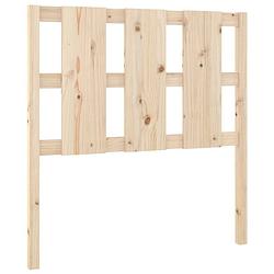 Foto van The living store houten hoofdeinde - 105.5 x 4 x 100 cm - rustiek design