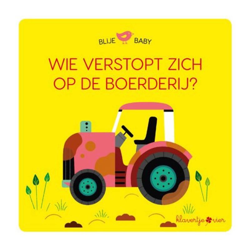 Foto van Blije baby: wie verstopt zich op de boerderij?