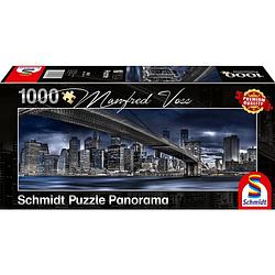 Foto van Schmidt spiele puzzel new york, donkere nacht, 1000 stukjes