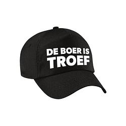 Foto van Boer is troef achterhoek pet / cap zwart voor volwassenen - verkleedhoofddeksels