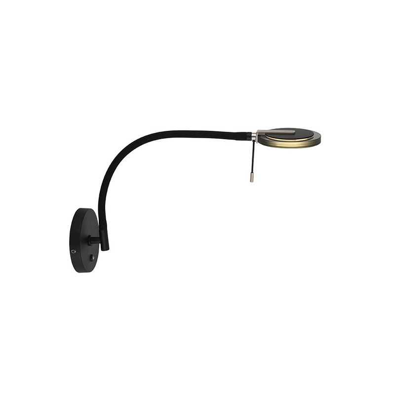 Foto van Steinhauer turound wandlamp - ø 12 cm - ingebouwd (led) - transparant en zwart