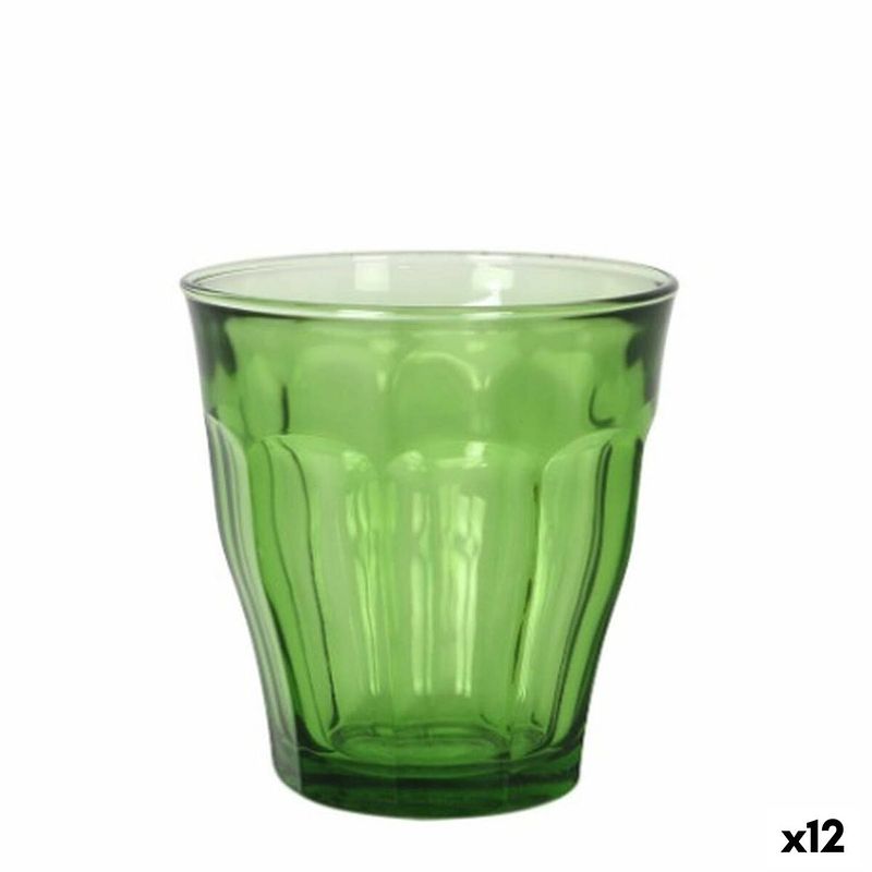 Foto van Glazenset duralex picardie groen 6 onderdelen 250 ml (12 stuks)