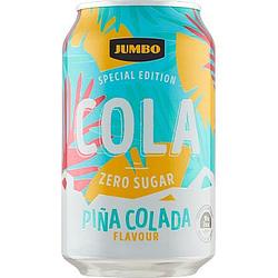 Foto van Jumbo cola zero sugar pina colada smaak blik 330ml