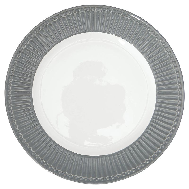 Foto van Greengate dinerbord alice nordic stone grey ø 26.5 cm